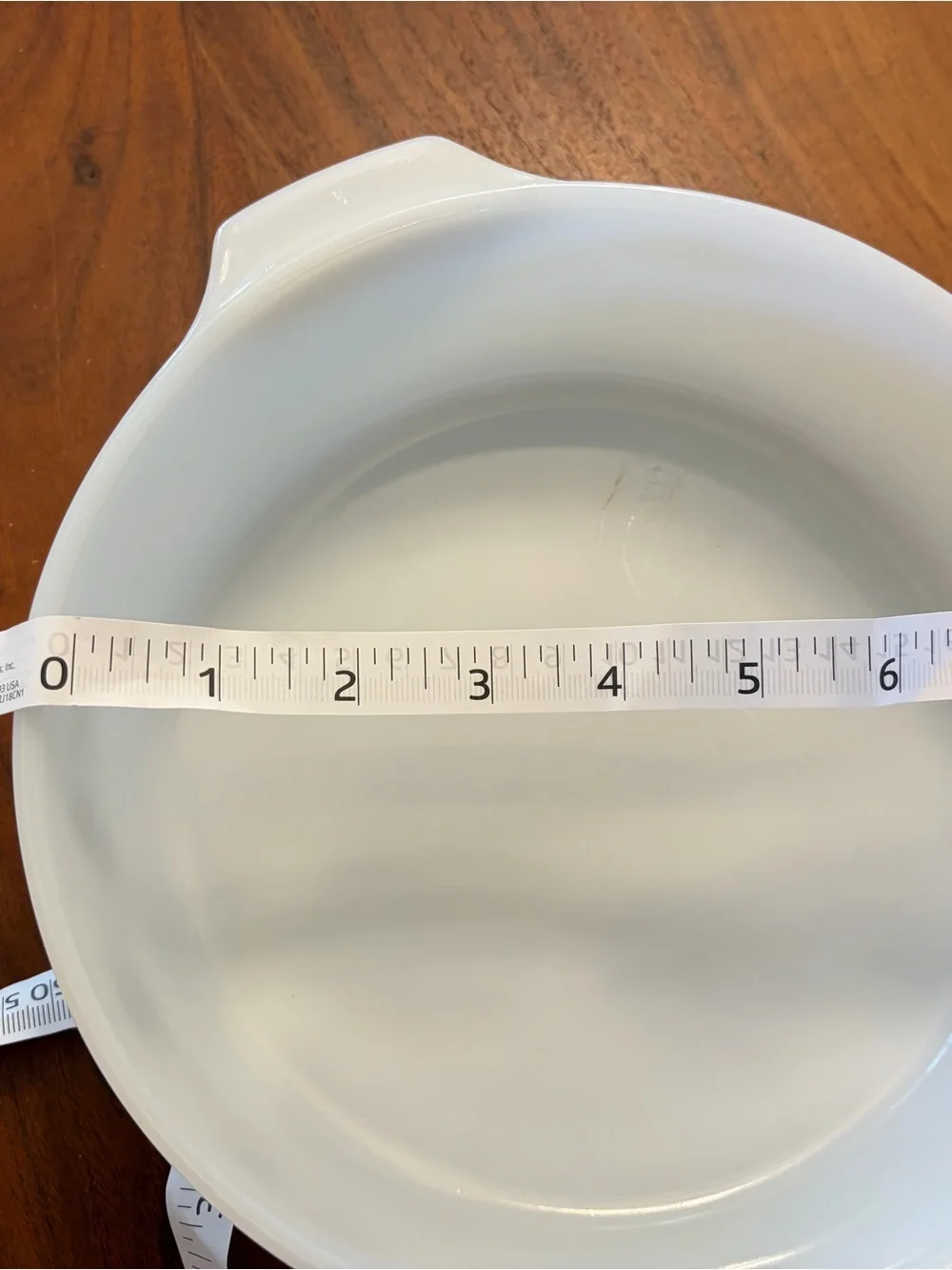Vintage Dynaware Pyr-o-Rey oven to table milk glass baking dish brown floral